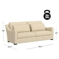 thumbnail image 2 of Hillsdale Furniture York Upholstered Sofa in Sand Brown Fabric, 2 of 14
