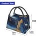 thumbnail image 2 of Easygdp Navy Blue Marble Bolsa de Almuerzo Insulada Reutilizable, Bolsa de Mano y Bandolera para Oficina, Trabajo, Viajes, 2 of 6