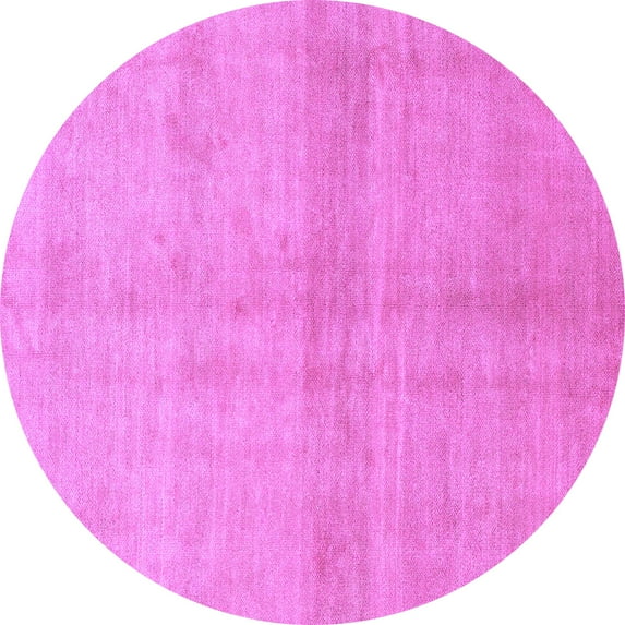 Ahgly Company Indoor Round Abstract Purple Modern Area Rugs, 5' Round