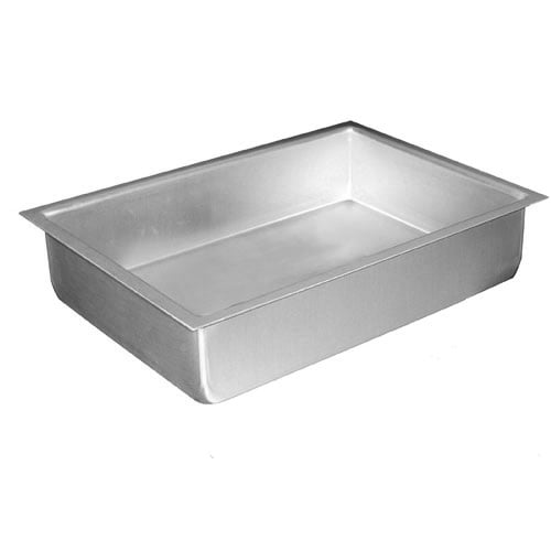 Silver PME OBL11154 Aluminium Oblong Cake Pan 11 x 15 x 4-Inch Deep