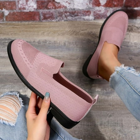 

Homadles Clearance Woman Summer Sandals- Breathable Casual Breathable New Flats Shoes Pink Size 8.5