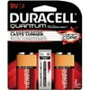 Duracell Quantum Alkaline Batteries with Duralock Power Preserve Tech, 9V, 2pk, 36PK/CT