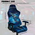 thumbnail image 7 of Xoenoiee Galaxy Turtle Flower Print Stretch Gaming Chair Cover with Armrest Covers, Soft Computer Chair Cover Dust Protection Rotating Desk Chair Protector Cover for Office Computer Racing Seat, 7 of 7