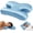 Blue, variant on Side Sleeper Pillow for Anti-Wrinkle, Cooling Memory Foam Beauty Pillows for Neck Pain & Breathing Smoothly, Silky Satin Anti-Aging Pillow with Ergonomic Design for Back and Side Sleeper