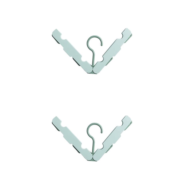 Percha de ropa plegable Billuyoard Verde claro 2Conjunto