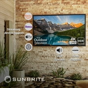 SunBrite Veranda 2 Series 43-inch Full Shade Outdoor TV | 4K Ultra HD HDR LED Weatherproof Television - Direct Lit LED Screen with All-Weather Remote (SB-V-43-4KHDR-BL)