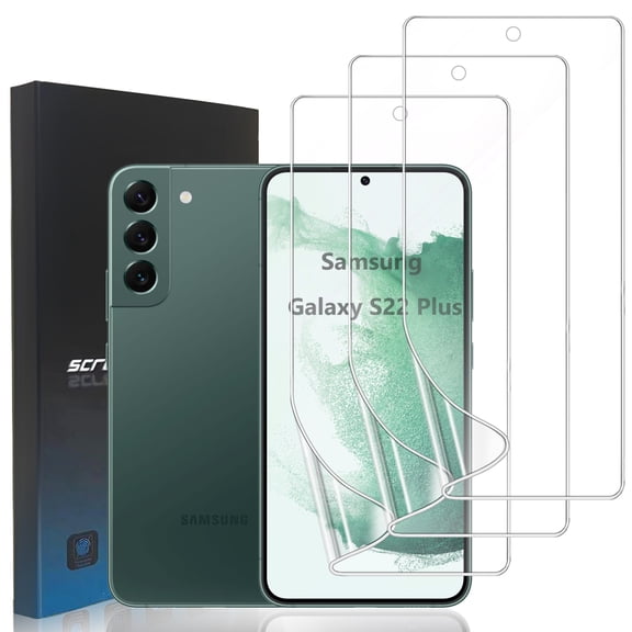 ZYQEEE [3 Pack] Clear Screen Protector for Samsung Galaxy S22 Plus/Galaxy S23 Plus 6.6", Soft TPU Protective Film [Not Tempered Glass],Case Friendly
