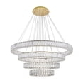 thumbnail image 5 of Monroe Integrated LED chip light Gold Chandelier Clear Royal Cut Crystal, 5 of 9