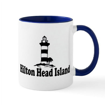 

CafePress - Hilton Head Island SC Lighthouse Design Mug - 11 oz Ceramic Mug - Novelty Coffee Tea Cup