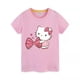thumbnail image 4 of Hello Kitty niñas lindo estampado de manga corta Casual cómoda camiseta niños bebé Bowknot algodón Top ropa para niños, 4 of 5