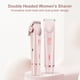 thumbnail image 4 of Afeitadora eléctrica de doble cabezal | Recortador de Bikini y Cuerpo 2-en-1 Wet Dry | Batería recargable de 400 mAh | ABS Safe Skin | IPX7 Resistente al agua | Para piernas, axilas, brazos, cara, 4 of 9