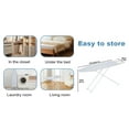 thumbnail image 3 of Ironing Board, Full-Size Foldable Ironing Board, Foldable Household Ironing Board, Extended Ironing Board Outside with Heat-Resistant Cover (42 inch), 3 of 9