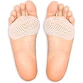 thumbnail image 1 of Pair Breathable Metatarsal Pads, Gel Ball of Foot Pain Relief Cushions, Metatarsalgia and Morton's Neuroma Support for Men and Women, 1 of 5