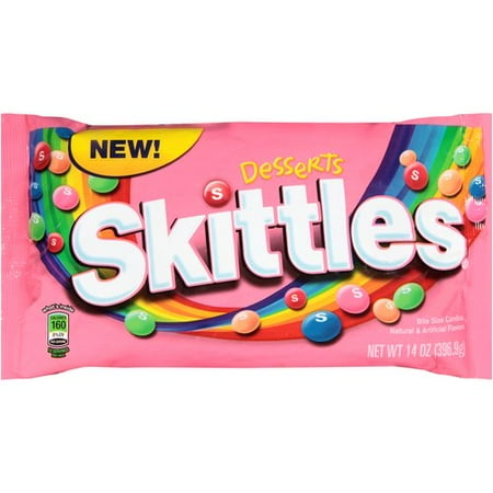 Skittles Desserts Bite Size Candy, 14 Oz.