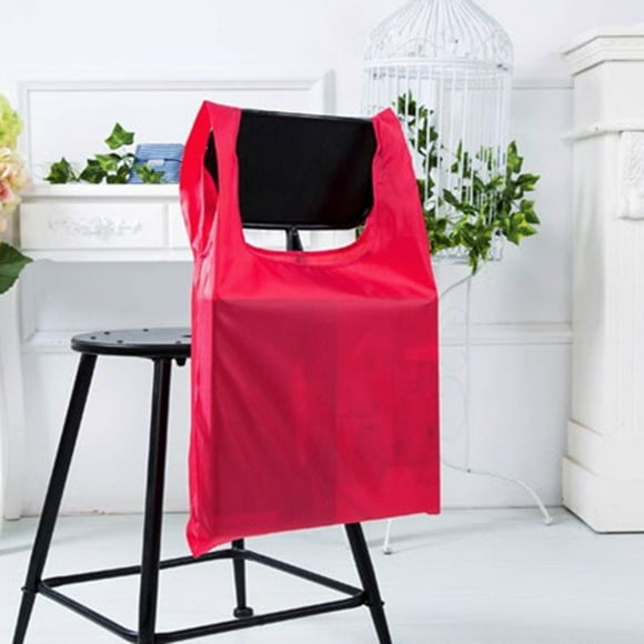 Foldable Storage Shopping Bag Red Organizers and Storage, Customizable Large Gift Bag Creative, 1X Storage Bag, by Meiiso