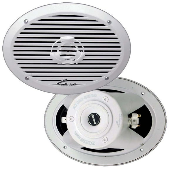 AUDIOPIPE APSW-6932 6"x9" 150W RMS 2-WAY 4-OHM MARINE COAXIAL SPEAKER SYSTEM NEW