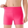 thumbnail image 6 of Yindaity Girls Volleyball Shorts Kids High Waist Biker Shorts for Dance Yoga Cheer Gymnastics Dance Shorts(Hot Pink,7-8 Years), 6 of 6