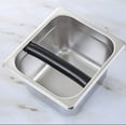 thumbnail image 4 of UsTZtai Stainless Steel Coffee Grounds Box, Built-in Container with Rubber Bar for Coffee Machine, Coffee Accessory, 4 of 6
