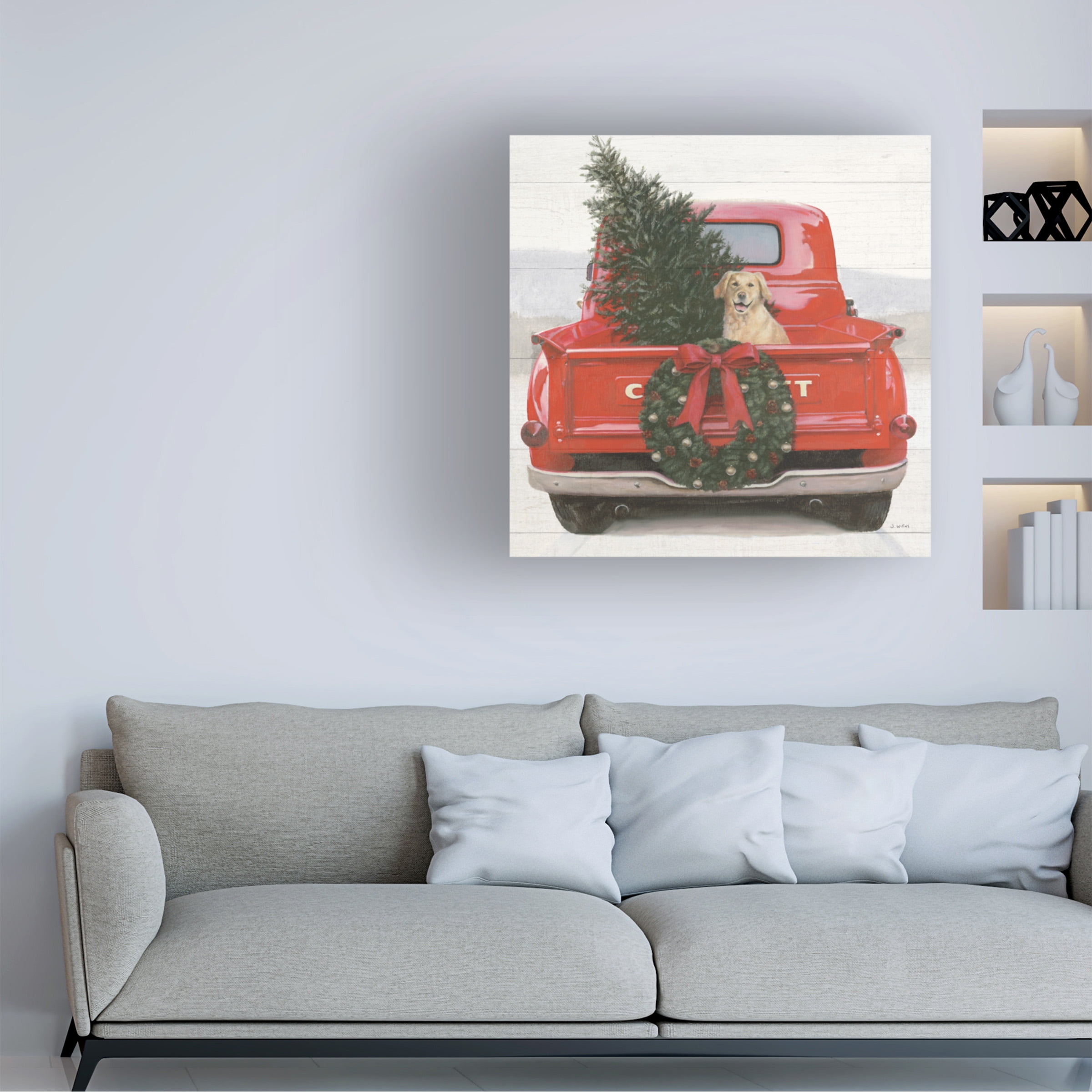 James Wiens 'Christmas in the Heartland IV Crop' Canvas Art