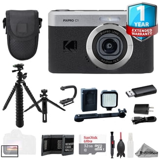 Casio Exilim Selfie Digital Camera EX-ZR3600 (White) 16GB Bundle