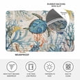 thumbnail image 4 of Ocean Turtle Doormat Outdoor Entrance 18"x30", Coastal Nautical Coral Starfish Blue Absorb Moisture Dirt Door Mats, Non-Slip Rubber Backing Floor Mats Indoor, Low-Profile Front Door Rugs, 4 of 9