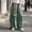 Green, variant on KLHDSF Women's Baggy Wide Leg Pants Casual Drawstring Harem Pants Bohemian Trousers with Big Pockets Green L