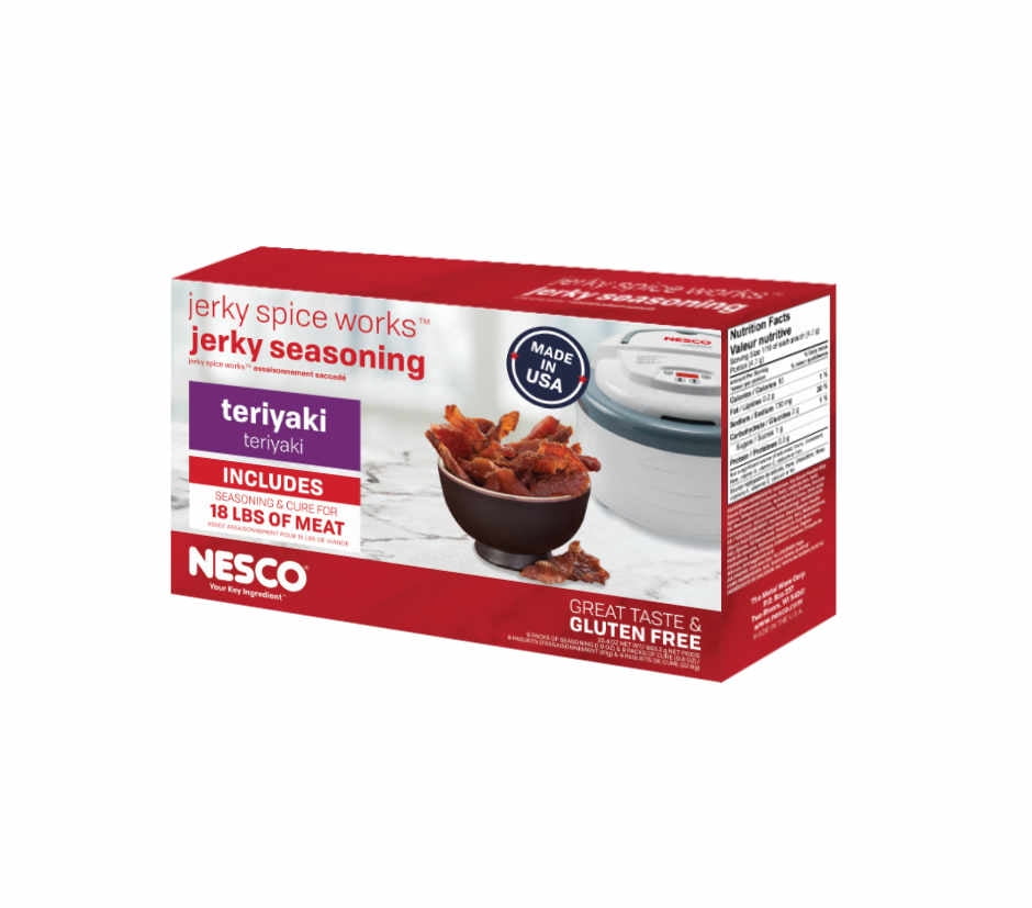 NESCO® TJ-18 Teriyaki Flavor Jerky Seasoning, 9 Pack