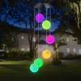 thumbnail image 5 of Carillón de viento solar, carillón de viento LED que cambia de color para interior y exterior, resistente al agua, carillón de viento con bola de cristal para jardín, fiesta, patio, porche, terraza, j, 5 of 5