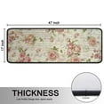 thumbnail image 5 of Kitchen Rugs Sets Of 2,Pioneer Flower Floral Print Pattern Anti Fatigue Kitchen Mat Rugs Non Slip Washable,Decorative Kitchen Floor Mats for Kitchen,Sink,Laundry,17"x47"+17"x47", 5 of 5