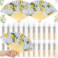 thumbnail image 1 of Abanicos plegables Vercraft Lemon Hand, 25 juegos con bolsas de organza, 1 of 7