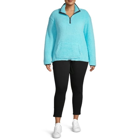 sherpa plus size pullover