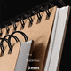 thumbnail image 4 of Cuaderno de bocetos en espiral, cuaderno de dibujo A4, cuaderno de dibujo para niños, libro de papel kraft simple, libro de papel de graffiti en blanco para estudiantes de escuela primaria, 4 of 4