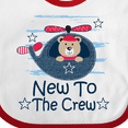 thumbnail image 4 of Inktastic New to the Crew Baby Boy Boys Baby Bib, 4 of 4