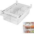 thumbnail image 1 of Organizador de cajones para refrigerador, material saludable que ahorra espacio, organizador de refrigerador con cajones extraíbles transparentes, contenedor transparente de diseño portátil, rieles, 1 of 8