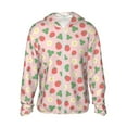 thumbnail image 2 of Lsque Strawberry And Flowers UPF 50+ Lightweight Sun Protection Men's Women's Long Sleeve Shirt, Hoodie Performance -XX-Large, 2 of 9