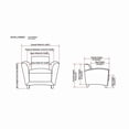 thumbnail image 5 of Lorell Reception Seating Club Chair Black Leather Seat - Four-legged Base - Black - 36" Width x 34.5" Depth x 31.3" Height - 1 Each, 5 of 7