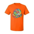 thumbnail image 2 of Wild Bobby Rainbow Painted I've Got The Whole World Dean Russo Design Inspirational/Christian Men Tee, Orange, 4X-Large, 2 of 6