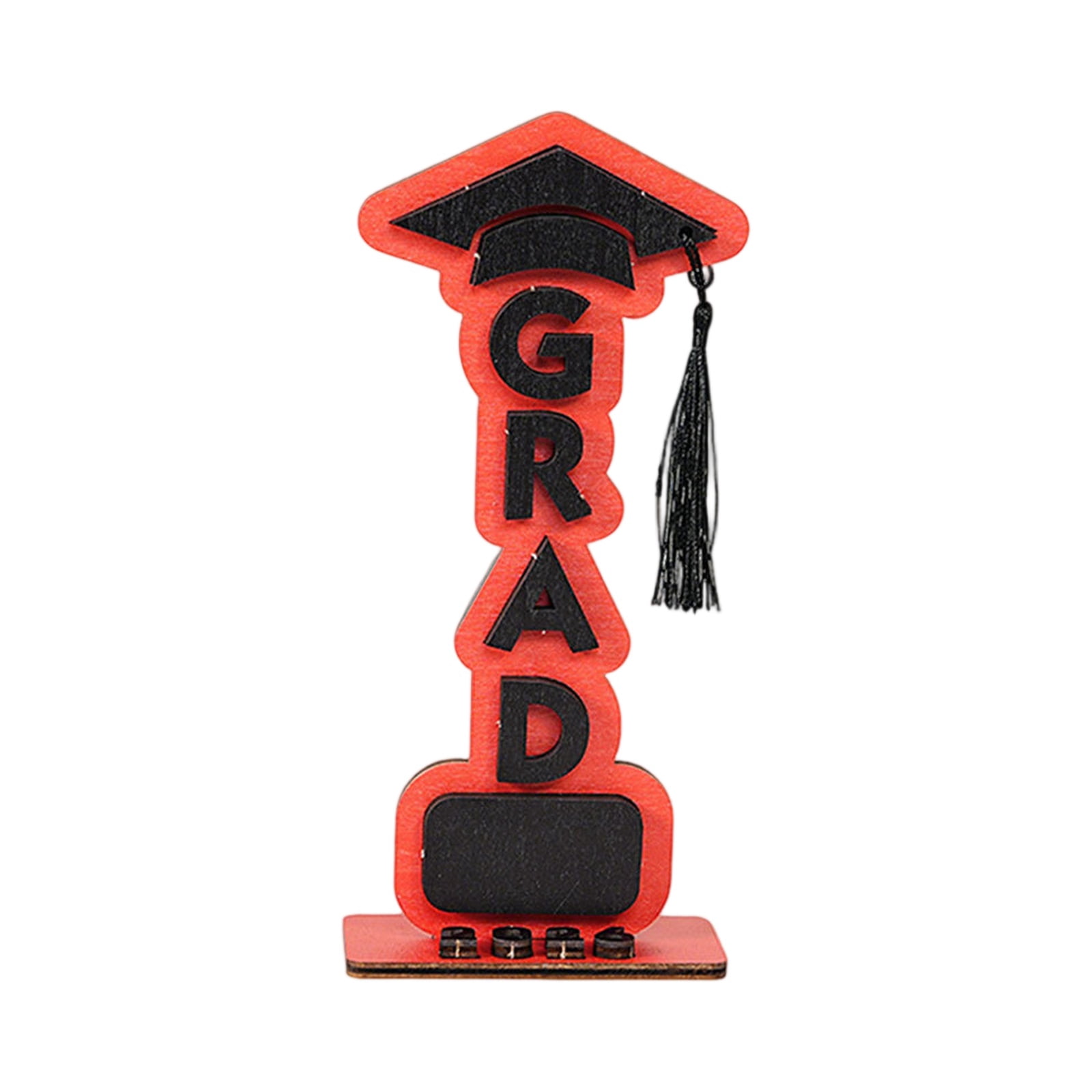 Graduation Decorations 2026 Wooden Grad Tabletop Sign 8.8in Graduation Party Decor, 3D Grad Display with Cap Graduation Season Table Centerpiece Keepsake