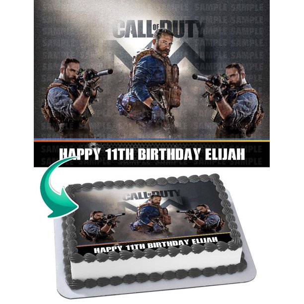 Call of Duty Modern Warfare 2019 Edible Cake Topper