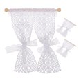thumbnail image 1 of Cortinas de encaje de 3pcs Cortinas de la casa de la muñeca Mini cortina de encaje Mini Cortina de ventana, 1 of 7