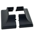 thumbnail image 2 of Myard Interlocking Post Cover Skirt Shoe for 1X1 Inch Post with 3.5X3.5 Inches Base Mounting Plate - Fast Install on Feet of Porch, Stair Handrail, Railing, Fence (2-Pack, Black), 2 of 6