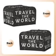 thumbnail image 2 of KLL Travel The World1 Print 4 Slice Toaster Dust Covers Kitchen Small Appliance Cover with 2 Pockets,Can hold Jam Spreader Knife & Toaster Tongs (12.4 x 10.6 x 8.2), 2 of 6