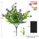 thumbnail image 4 of 6pcs-rosas de plástico-morado Ofspeizc HMHZ1166-3, 4 of 6