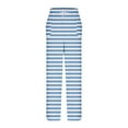 thumbnail image 7 of GigrtiJin Women's Flannel Trendy Pajama Pants Striped Waistband Drawstring Sleeping Pants Winter Thermal Loose Pants, 7 of 7