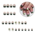 thumbnail image 2 of Press on Nail Shamrock Design French Fake Nail Acrylic False Nail,Artificial Nail Glues on Nail Square False Nail, 2 of 4