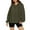 Green, variant on Pxxlle Plus Size Hoodie for Women Oversized Long Sleeve Hooded Sweatshirts Trendy Knit Jacquard Hoodies with Pockets White XXL