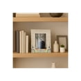 thumbnail image 2 of Elegant Rectangle Picture Frame with Flower Field Bottom Border - Decorative Resin Photo Frame for Tabletop Display - Stylish Frame for Office Desk or Home Decor Accents - 9", Ivory & Green, 2 of 10