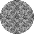 thumbnail image 1 of Ahgly Company Indoor Round Patterned Gray Dolphin Gray Area Rugs, 3' Round, 1 of 1