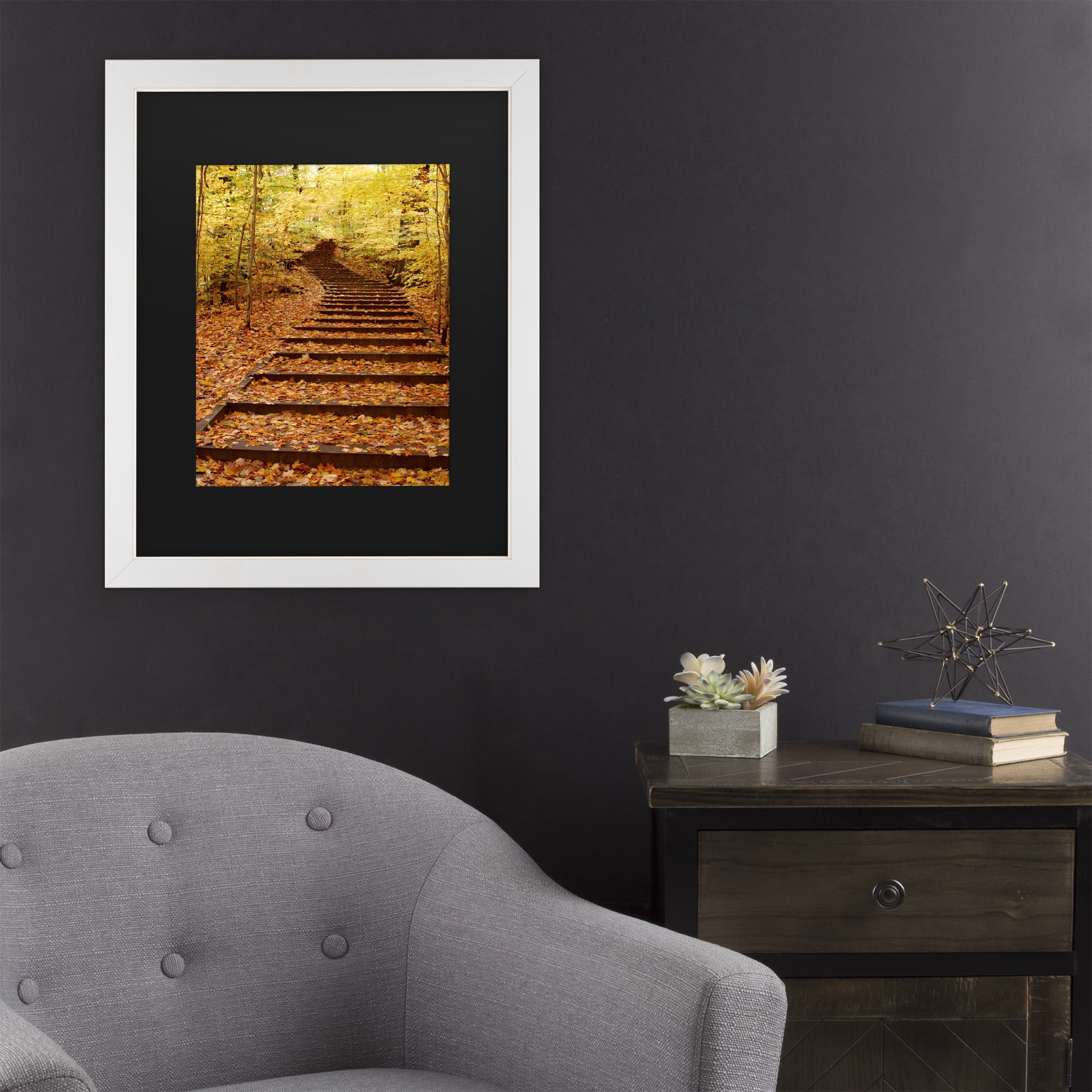 Trademark Fine Art 'Fall Stairway' Canvas Art by Kurt Shaffer