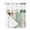 Green, variant on No Hook Shower Curtain with Snap-in Liner, Spring Floral Waterproof Fabric Bathroom Curtains, Dark Purple Flowers Patchwork Grid Bohemia Bath Curtains & Mesh Top Window Stall 48"x72"